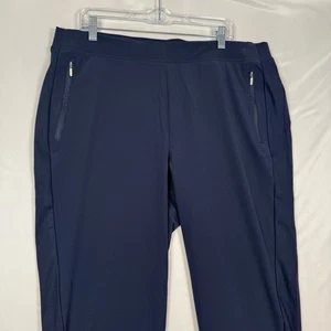 Chicos Zenergy UPF Neema Rib Mix AK Pant Classic Navy Women's Size 16R NWT - Picture 1 of 15