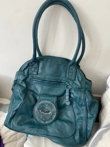 diesel big buckl turquoise handbag - Picture 1 of 5