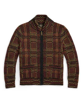 RRL Double RL Ralph Lauren Wool Full-Zip Cardigan, Men's XL, New with tags - Image 1 of 4