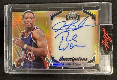 2025 Leaf Sports Heroes Dennis Rodman Inscription Autograph /100 #MHO-DR1 Bulls - Image 1 of 3