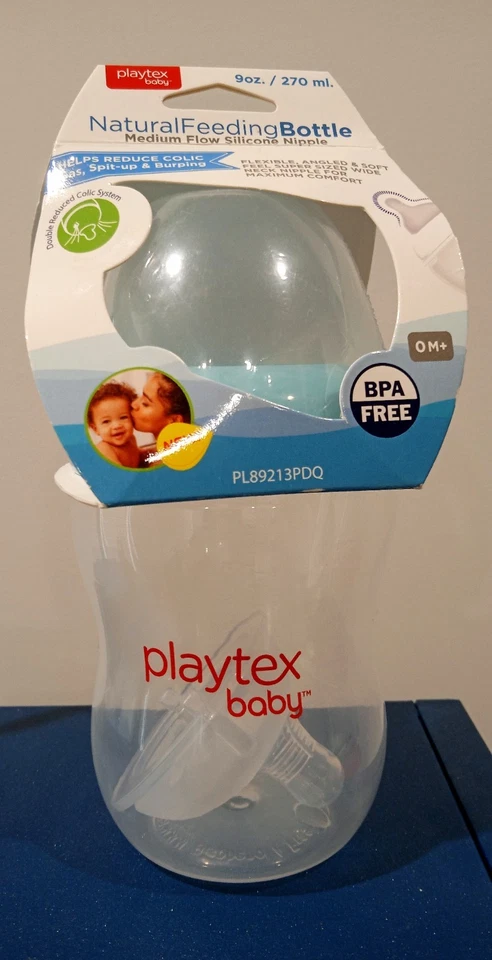  NUEVO Biberón Natural Playtex Bebé Flujo Medio Pezón 9oz. Reducir cólicos Foto 1 de 4