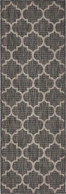 Unique Loom Outdoor Trellis Collection Area Rug (2' x 3' 1" Runner, Black/ Iv... - Image 1 of 4