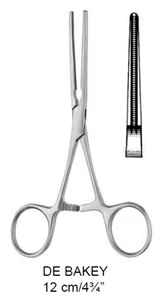 DEBAKEY ATRAUMATA MORSETTO BULLDOG CON MANICO AD ANELLO dritto cardiovascolare 5"#0435 - Foto 1 di 1
