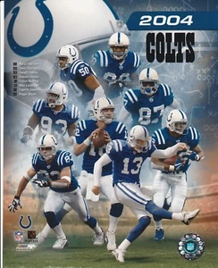 Archivo fotográfico de Indianápolis Colts 2004 8x10 equipo con licencia NFL - Imagen 1 de 1