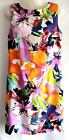 AGB Dress Bright Multi-Color Sleeveless Floral Sheath Dress~Size 12