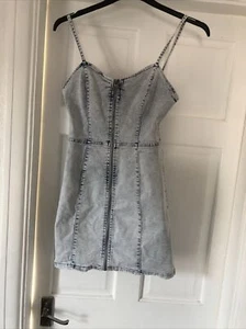 denim dress 8 Stretch Light Blue - Picture 1 of 2