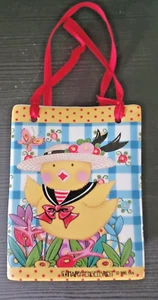 Jarrón jardinera Mary Engelbreit PRIMAVERA soporte para lápices bolsa de compras de cerámica - Imagen 1 de 13