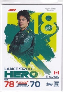 Topps F1 Turbo Attax 2024 Formula 1 No. 52 Lance Stroll Hero - Picture 1 of 1