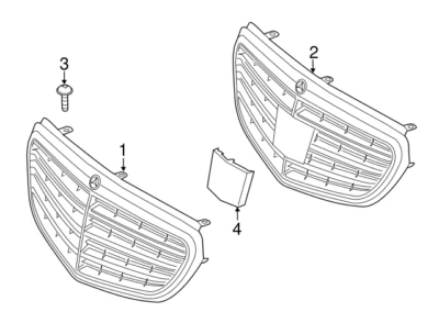 Mercedes Benz E63 AMG E550 E400 E350 2014-2015 Radiator Grille OE 2128801983 - Image 1 of 3