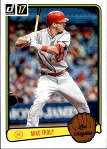 2017 Panini Donruss Retro 1983 #RV-15 - Mike Trout - Picture 1 of 2