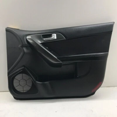10-13 Kia Forte Sedan Front Right Passanger Door Trim Panel Black Leather OEM 🚗 - Imagem 1 de 4