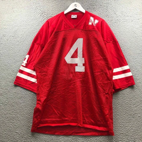 University of Nebraska Cornhuskers #4 Mesh Izaw Jersey Mens XXL Short Sleeve Red Cover
