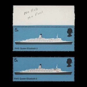 Gran Bretaña 1969 (MNH) 5d barcos británicos faltan rojo y fósforo. SG778Eya - Imagen 1 de 1