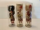 Collectable Vintage England Almar Doll Royal Guards x3 Old Dusty Discolouring