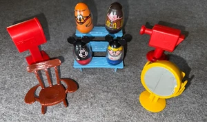 Hasbro Weebles 1970's Set of 4 Character Figures Weebles Mickey Mouse Club House - Picture 1 of 7
