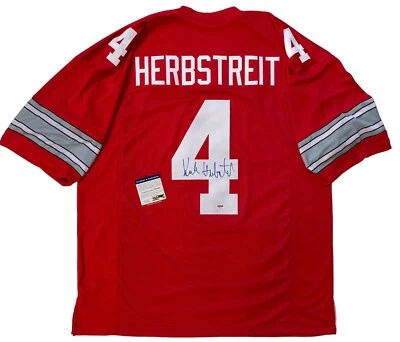 KIRK HERBSTREIT SIGNED OHIO STATE JERSEY PSA/DNA COA XL - Image 1 of 4
