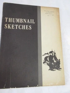 Vtg 1952 Thumbnail Sketches. J. Stanley Brothers, Jr. History of Glass & China - Picture 1 of 19