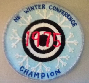 Vintage 1975 Archery Patch North East Winter Conference Champion 4 Inch Patch - Picture 1 of 2