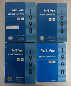 Officina Manuale 3 Volumi Chevrolet Astro + Safari M/L Van Da 1998 - Foto 1 di 6