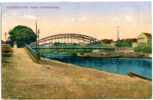 Cartolina Saarbrücken Kaiser-Friedrich-Brücke 1919 - Foto 1 di 1