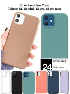 iPhone Hülle 12,12 Mini, 12 Pro, 12 Pro Max Silikon stoßfest weiche matte Abdeckung - Bild 1 von 14