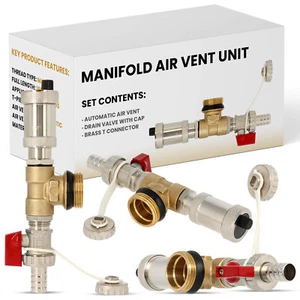 Entlüftungsset Entlüftungssatz für Zentrale Fußbodenheizungen Zubehör - Bild 1 von 5