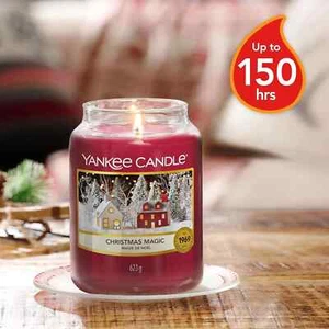 Yankee Candle Christmas Magic Large Glass 623g 150 Hours Burning Time - Picture 1 of 3