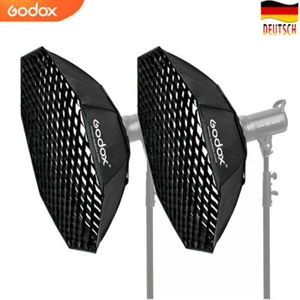 2X Godox softbox 120cm Octagon Honeycomb Grid Softbox soft box for Studio Flash - Bild 1 von 10