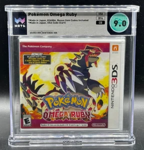 Pokemon Omega Ruby + Bonus Nintendo 3DS Early Print CIB Complete WATA 9.0 - Picture 1 of 2