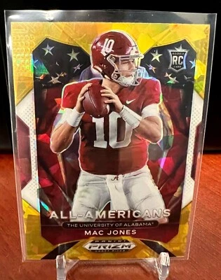 2021 Panini Prizm Draft Picks Football Parallels Silver, Green, Cracked Ice - Image 1 of 4