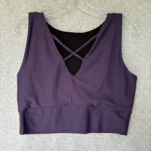 Exoticathletica Exotica Womens Performance Reversible Comfort Crop Top Purple XL - Picture 1 of 6