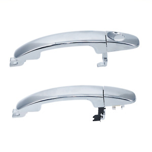 2pcs Chrome Front Left + Right Outer Door Handles for Ford Ranger PX 11-22