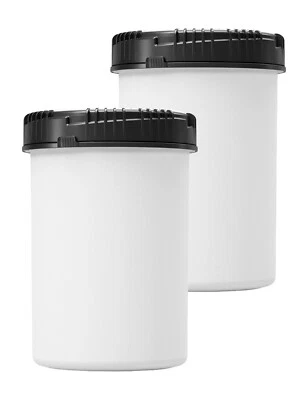 2x 1000 ml Vorratsbehälter mit Schraubdeckel, Vorratsdose, Mehldose - Bild 1 von 3