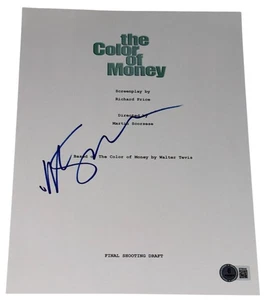 Martin Scorsese Signed Autograph The Color of Money Script Screenplay Beckett - Picture 1 of 2
