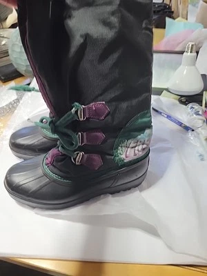 Sorel Freestyle Vintage  90s Women SZ 7 Boots Winter Snow Green Purple - Image 1 of 4