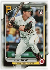 2024 Henry Davis 2024 Bowman novato - Pittsburgh Pirates - Imagen 1 de 2