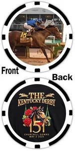 SOVETEIGNTY - 2025 KENTUCKY DERBY WINNER - COMMEMORATIVE POKER CHIP - Picture 1 of 2