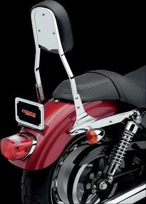 Kit de barra cuadrada estándar Cobra cromada Sissy para Harley Fat Boy 07-17 Foto 1 de 4