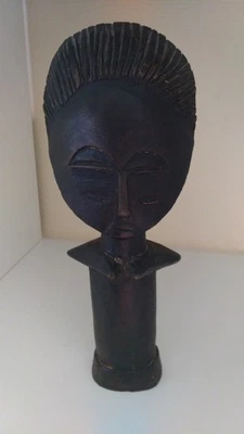 Statuette Poupée Fertilité Art Africain Ethnique Tribal Primitif En Bois Dimens - Photo 1/4