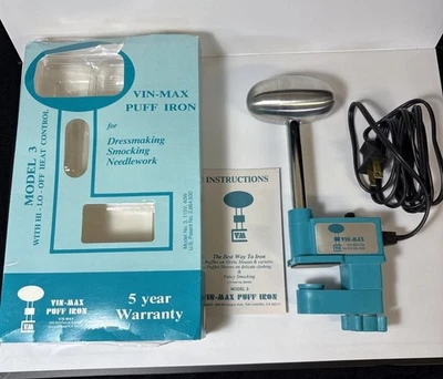 Sombrero Hierro Vin-Max Puff Modelo 3 115V 40W - De Colección PROBADO Y FUNCIONANDO. Foto 1 de 4