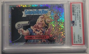 RARE 2024 GPK Chrome Series 7 Curly Shirley Speckle Refractor PSA 10 PSA POP 1 - Picture 1 of 1