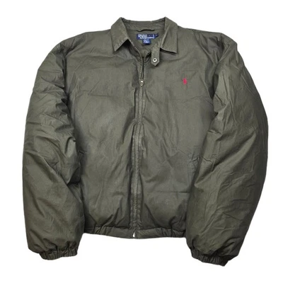 Polo Ralph Lauren Down Bi Swing Jacket Mens XL Olive Green Golf Wind Super Puffy - Image 1 of 4
