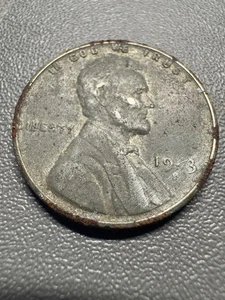 1943-S Lincoln Steel Cent War Penny ( Missing 4 Error ) Rusted - Picture 1 of 11