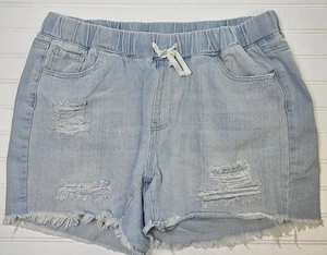 YMI Dream Authentic Denim Shorts Sz 1X High Rise Stretch Cutoff Distressed - Picture 1 of 12