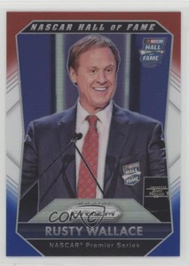2016 Panini Prizm NASCAR Hall of Fame Red White & Blue Rusty Wallace #95 HOF