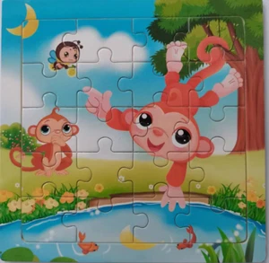 35PC Baby Toys 3D Wooden Puzzle Cartoon Learning Educational Kids Toy - Picture 1 of 1