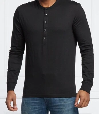 Dsquared2 Longsleeve Slim Fit Shirt Mens Button Cotton Black Sz M - Image 1 of 4