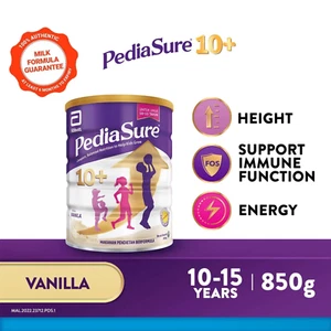 VANILLA Abbott Pedia Sure 10+ Optiheight For Height 10-15 Yrs Old 850g X 2 Can - Picture 1 of 12