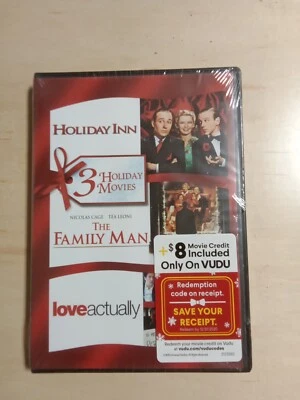 Love Actually / The Family Man / Holiday Inn (DVD, 2019) Holiday Movies New - Image 1 of 2