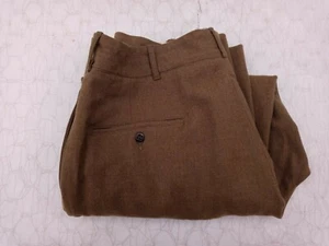 Pantalones/pantalones de lana mosca con botón del ejército de EE. UU. Segunda Guerra Mundial 1944 patrón talla 34,29,5 - Imagen 1 de 10